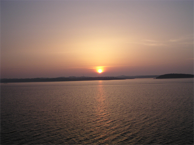 Sonnenaufgang in Kristiansand